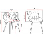 Καρέκλα Muz 1142 2τμχ-Gkri