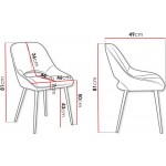 Καρέκλα Muz 1143 2τμχ-Mauro