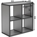 Ραφιέρα Leoce I 80x38x80
