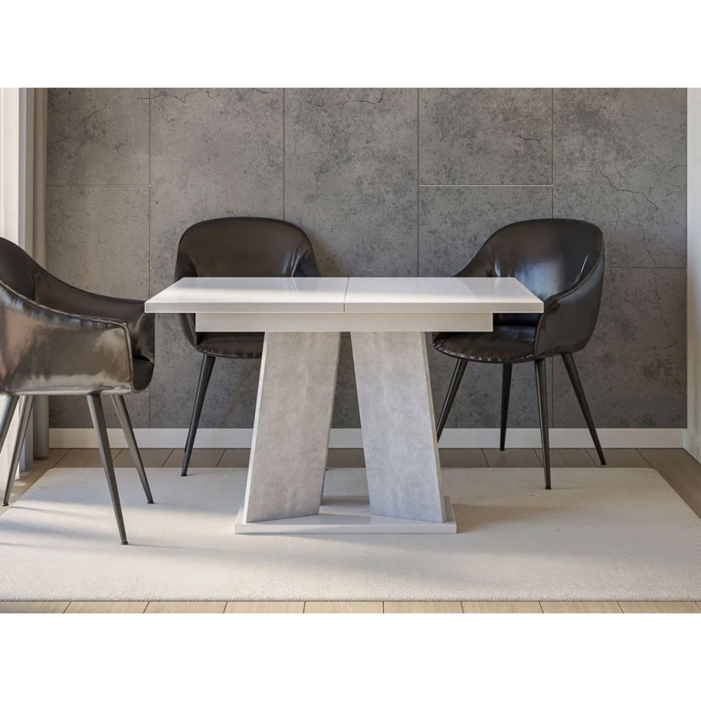 Τραπέζι Mufo επεκτεινόμενο -leuko gualistero - concrete