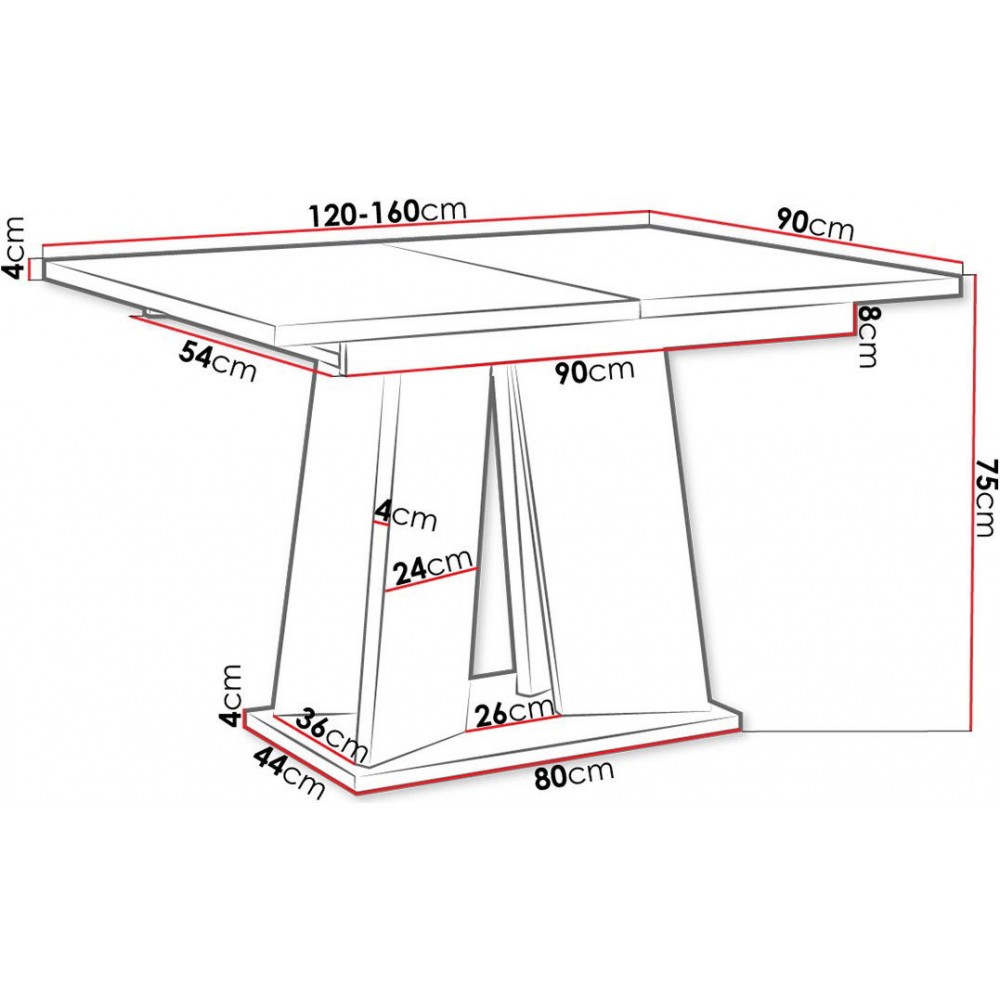 Τραπέζι Mufo επεκτεινόμενο -mauro gualistero - concrete