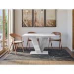 Τραπέζι Viney επεκτεινόμενο-leuko gualistero - concrete