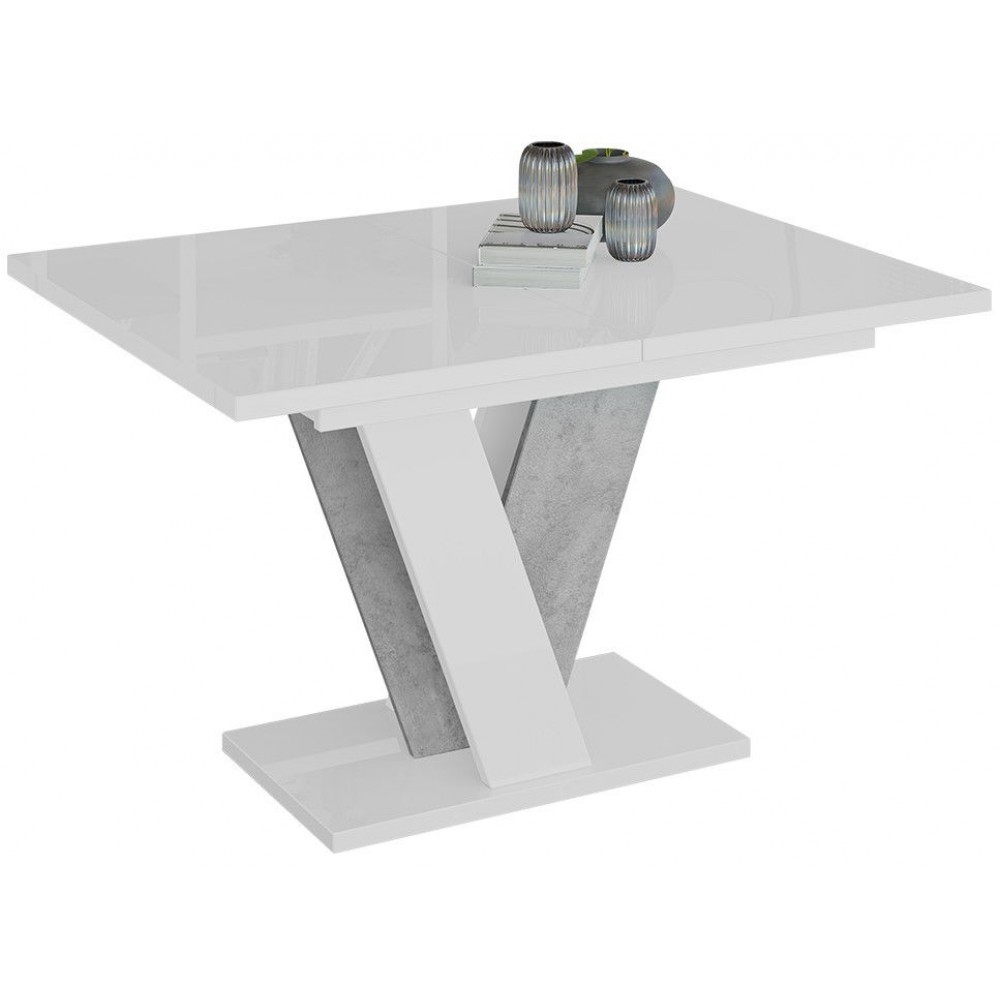 Τραπέζι Viney επεκτεινόμενο-leuko gualistero - concrete