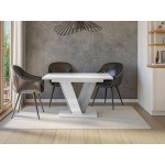 Τραπέζι Viney επεκτεινόμενο-leuko gualistero - concrete