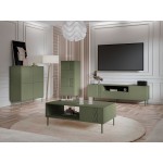 Τραπεζάκι σαλονιού Tresse-Prasino Skouro