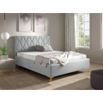 Επενδυμένο κρεβάτι Totti-Gkri Anoixto-140 x 200