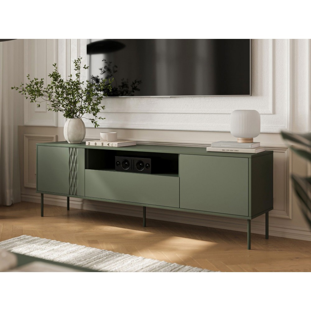 Έπιπλο τηλεόρασης Tresse 180 EF-Prasino Skouro