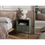 Σετ 2 κομοδίνα Tresse-Prasino Skouro