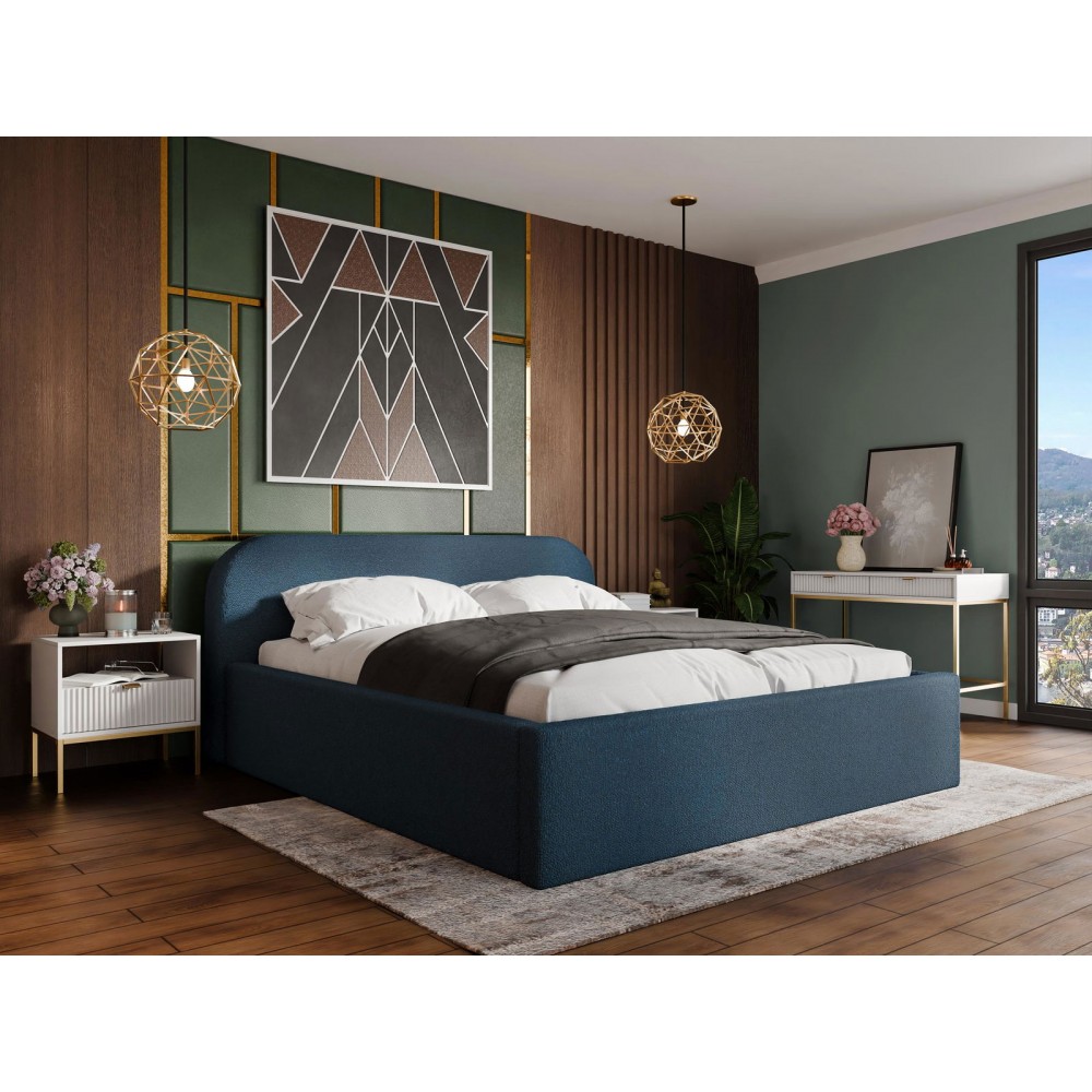 Επενδυμένο κρεβάτι Deisin-Mple-180 x 200