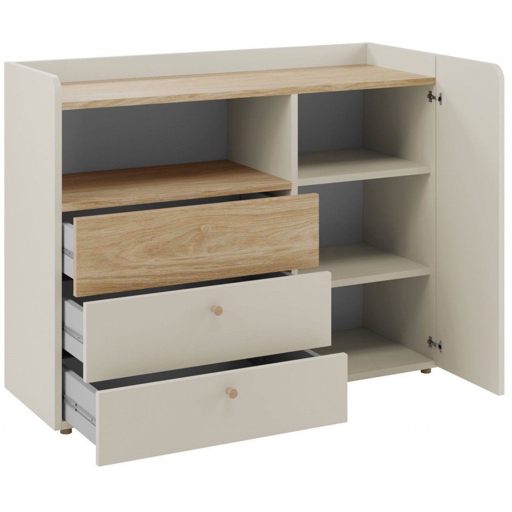 Συρταριέρα Yuki 1D 3S 120x40x93