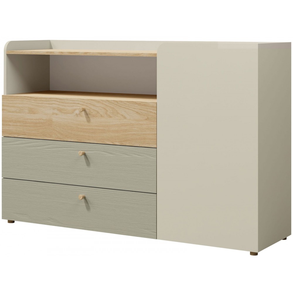 Συρταριέρα Yuki 1D 3S plus-Menta