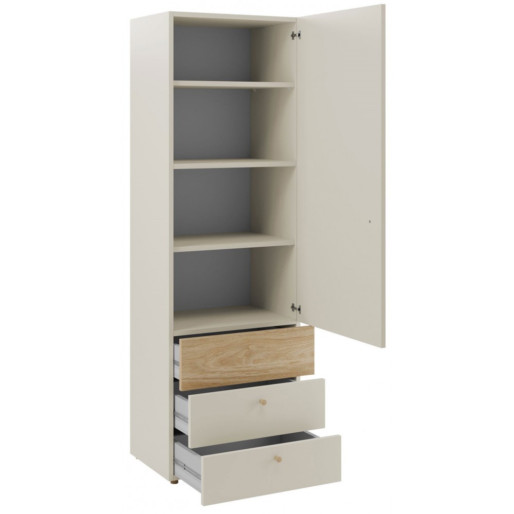 Ντουλάπα Yuki μονόφυλλη 60x40x185
