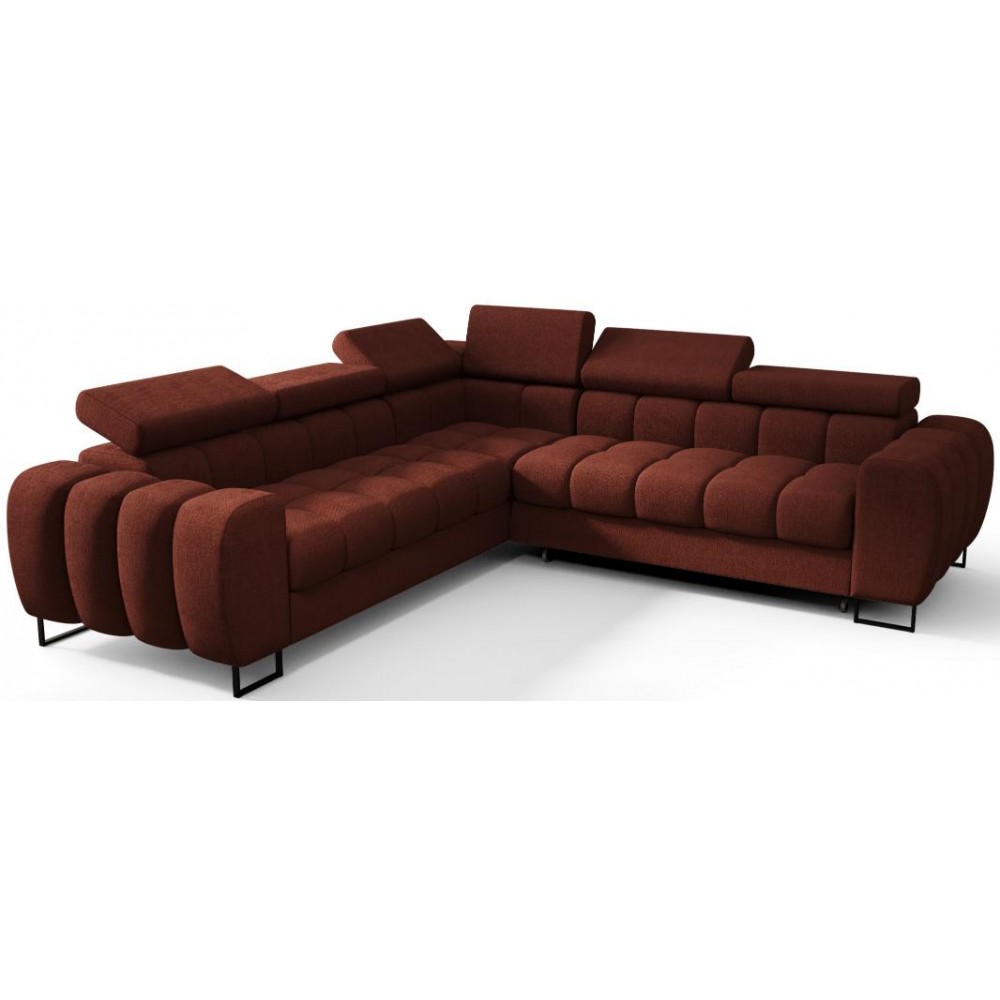 Γωνιακός καναπές Lordy max-Kokkino-Αριστερή