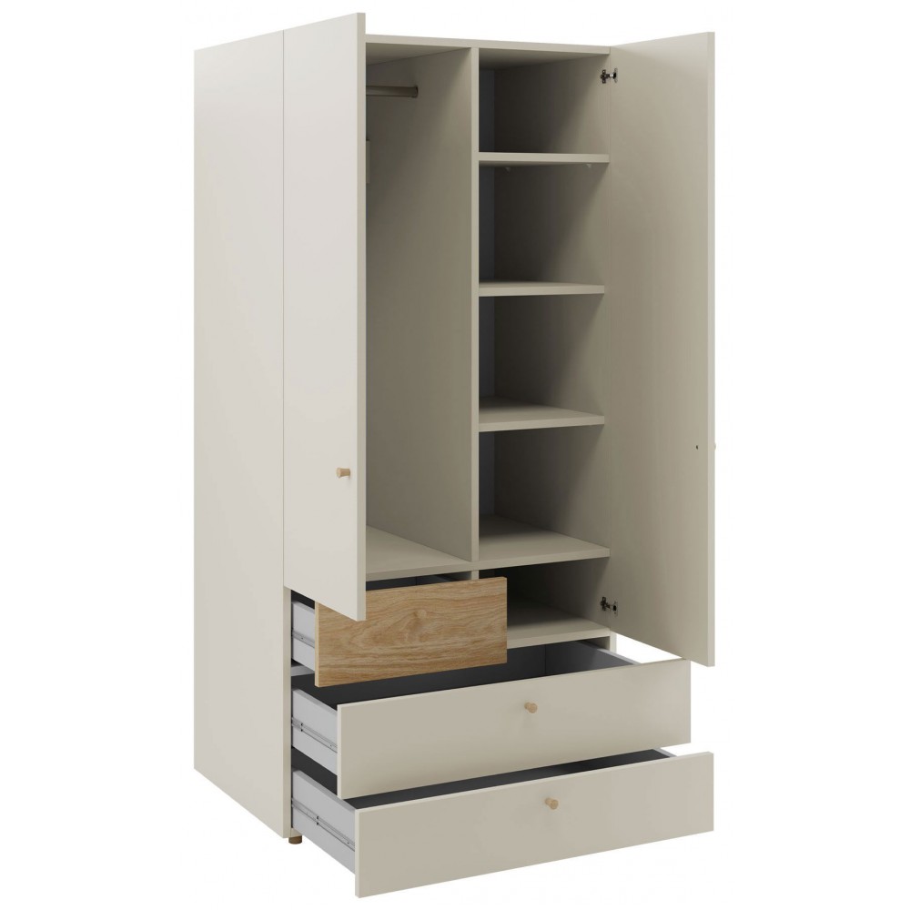 Ντουλάπα Yuki δίφυλλη-Menta