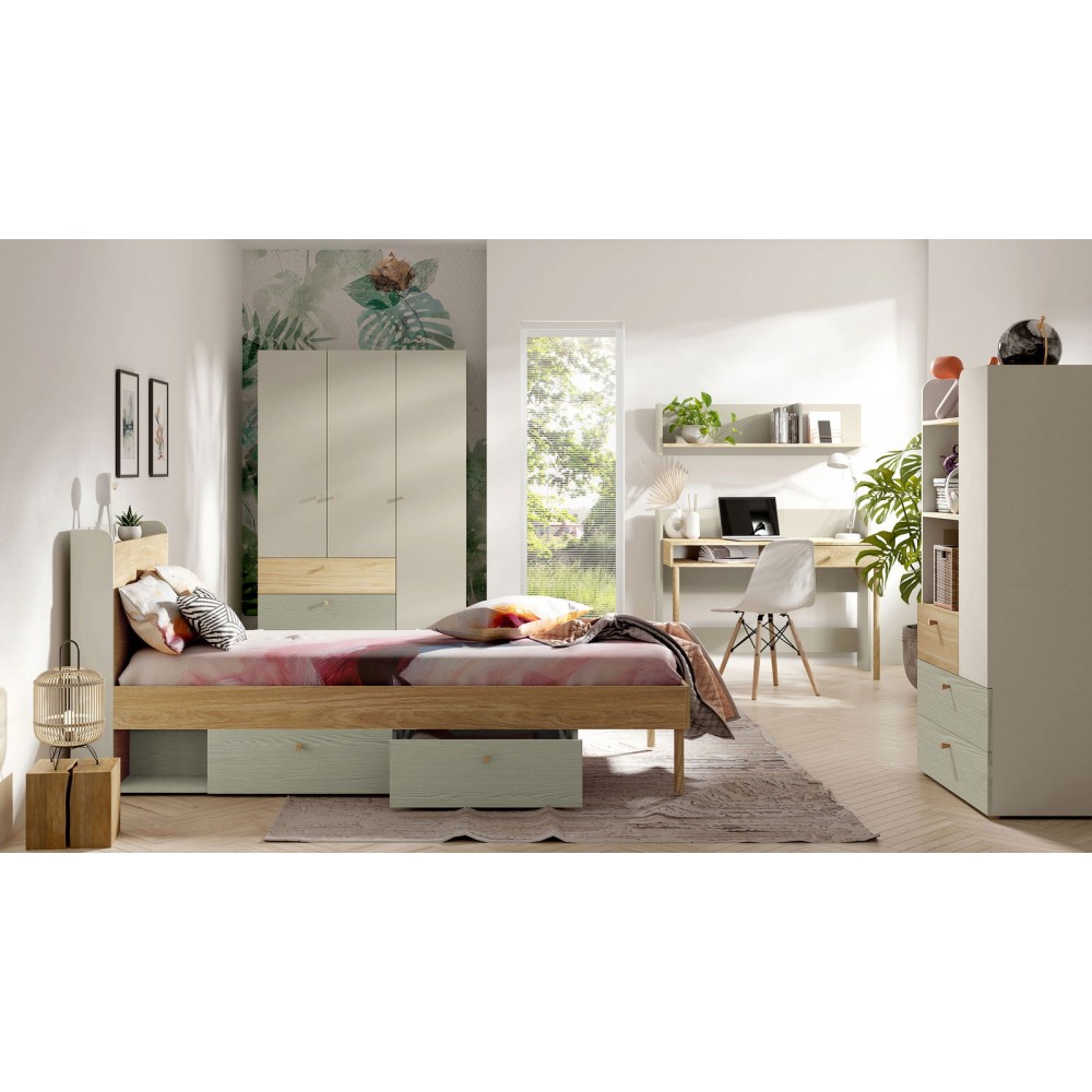 Παιδικό κρεβάτι Yuki-Menta