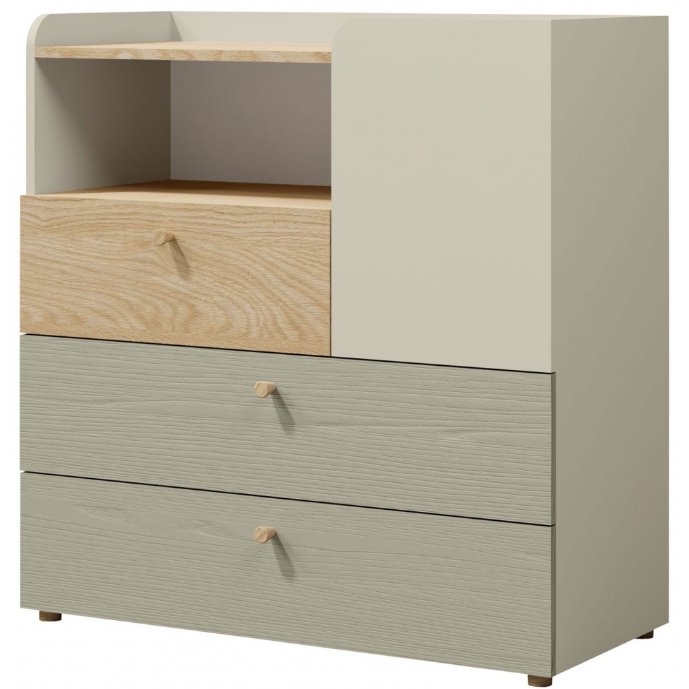 Συρταριέρα Yuki 1D 3S short-Menta