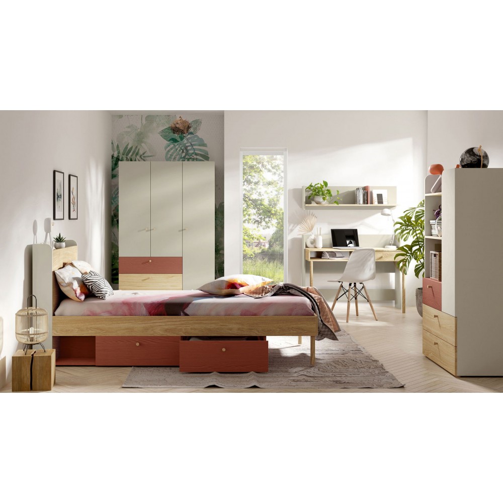 Ντουλάπα Yuki τρίφυλλη-Korali