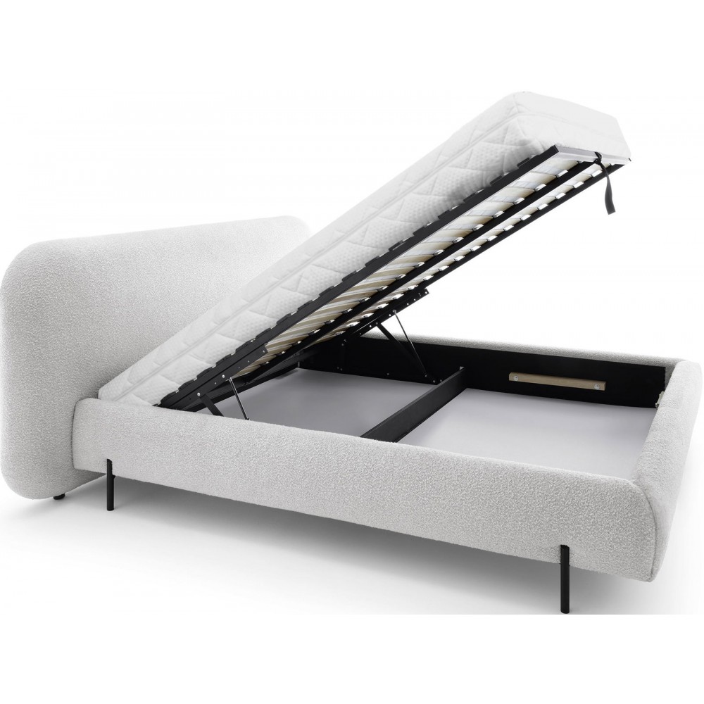 Επενδυμένο κρεβάτι Prius-140 x 200-Gkri Anoixto