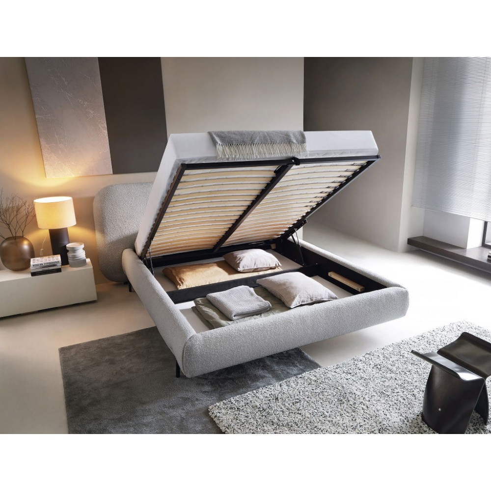 Επενδυμένο κρεβάτι Prius-180 x 200-Gkri Anoixto