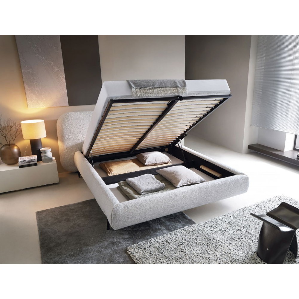 Επενδυμένο κρεβάτι Prius-180 x 200-Leuko