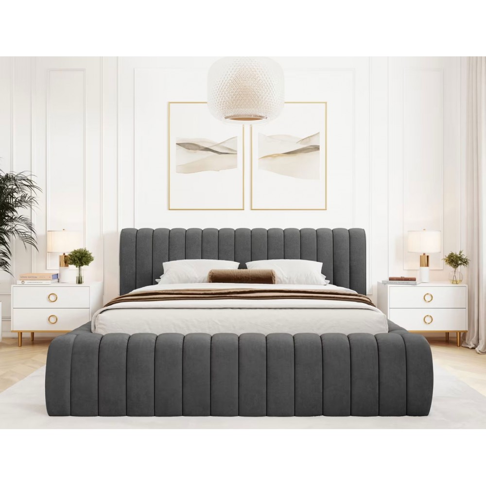 Επενδυμένο κρεβάτι Carlito-Mauro-180 x 200