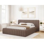 Επενδυμένο κρεβάτι Carlito-Kafe-180 x 200