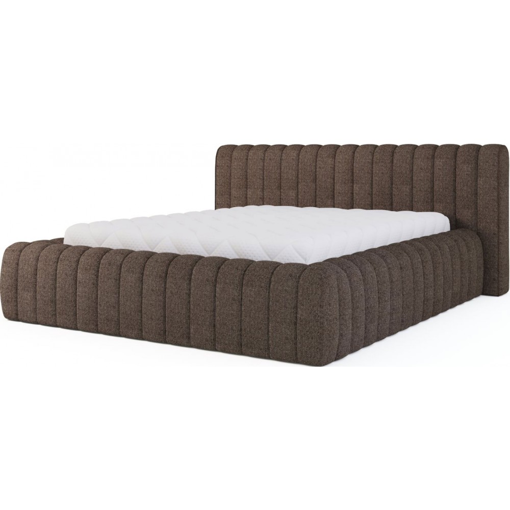 Επενδυμένο κρεβάτι Carlito-Kafe-180 x 200