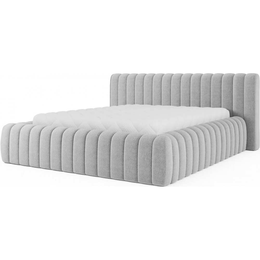 Επενδυμένο κρεβάτι Carlito-Gkri Anoixto-180 x 200