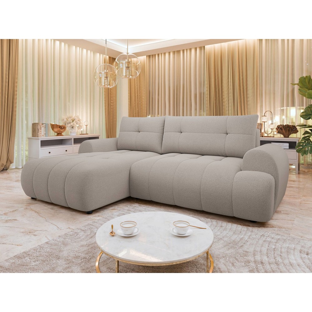Γωνιακός καναπές Fiorano-Beige-Αριστερή