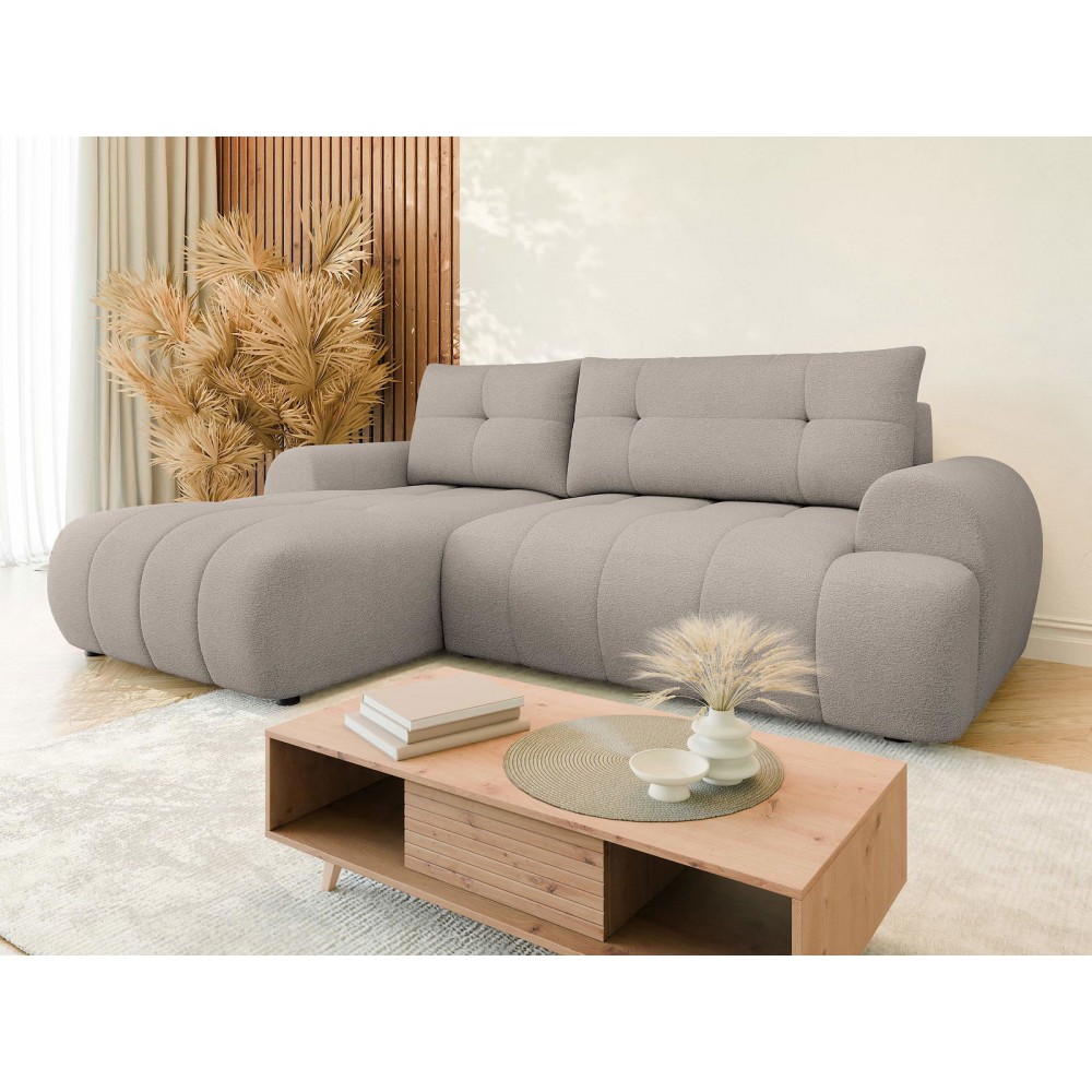 Γωνιακός καναπές Fiorano-Beige-Αριστερή