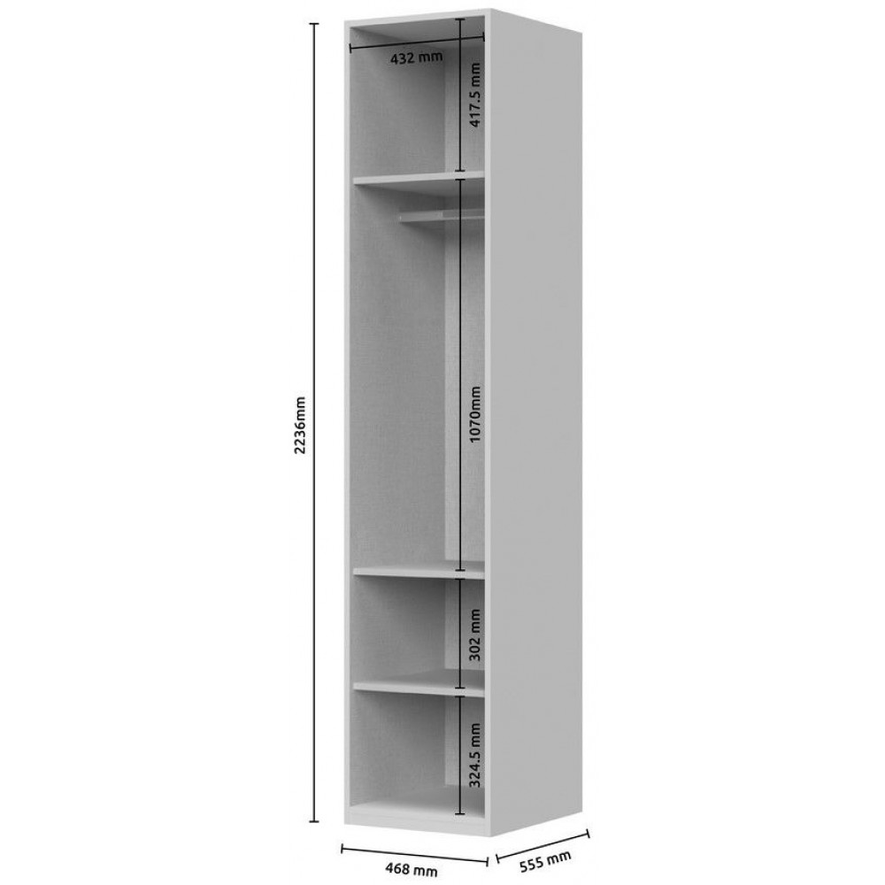 Ντουλάπα Phantom μονόφυλλη