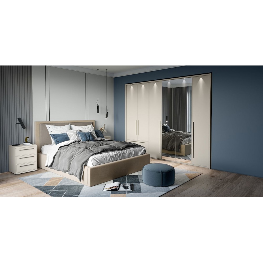 Ντουλάπα Phantom δίφυλλη με καθρέπτη