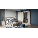 Ντουλάπα Phantom δίφυλλη με καθρέπτη