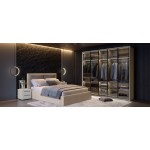 Ντουλάπα Phantom δίφυλλη glass