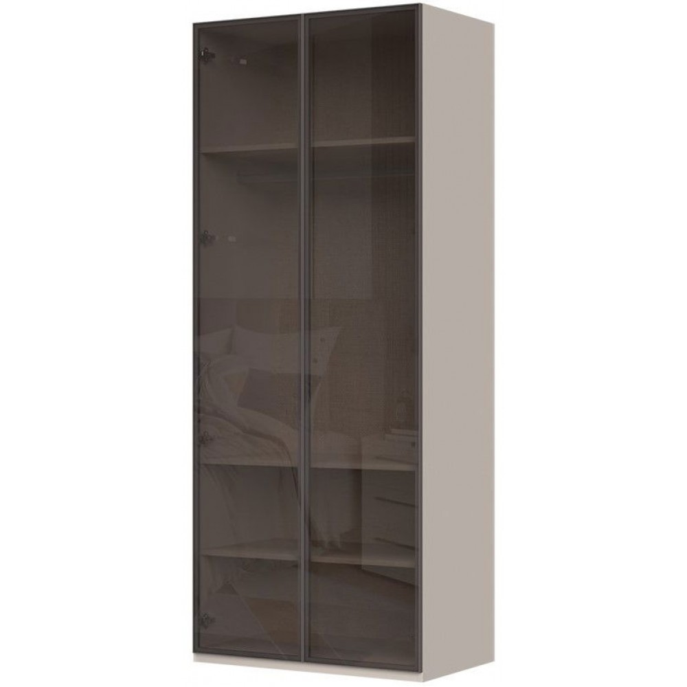 Ντουλάπα Phantom δίφυλλη glass