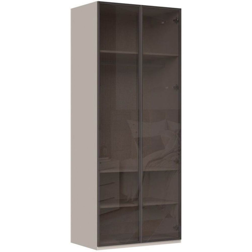 Ντουλάπα Phantom δίφυλλη glass