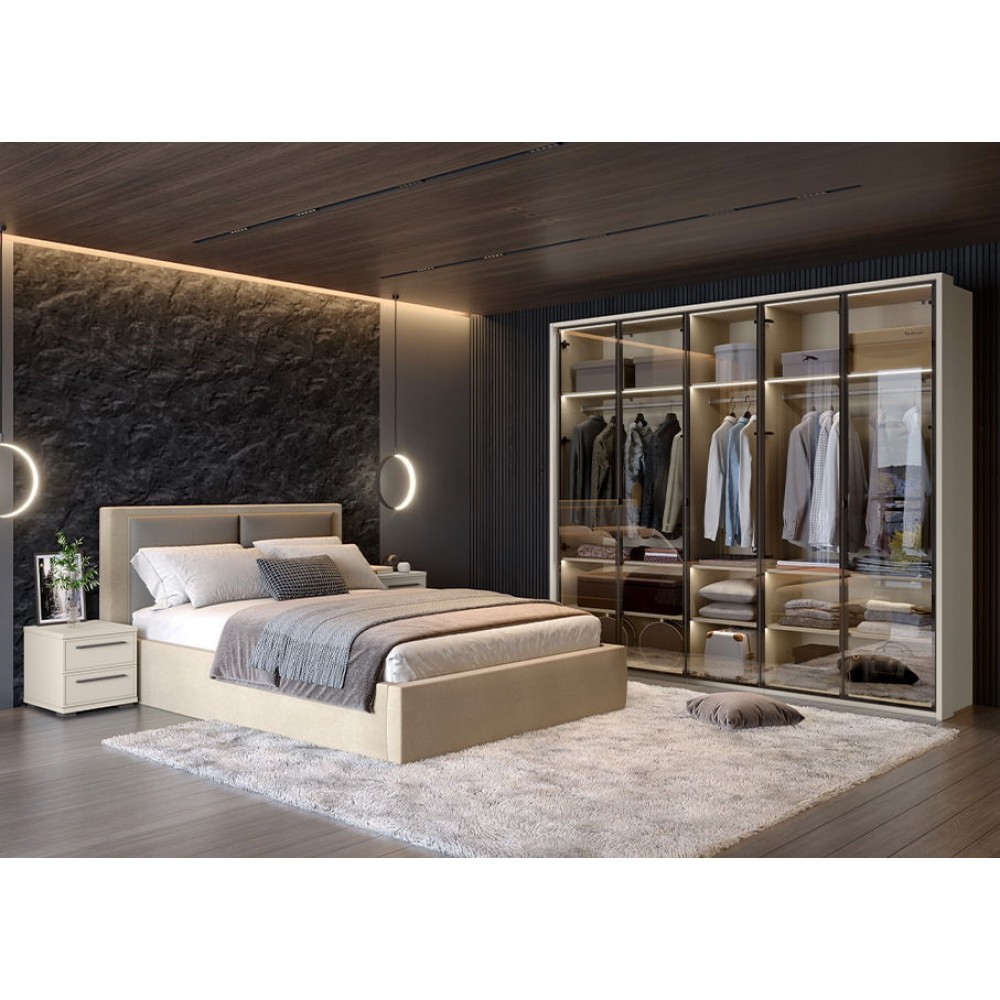 Επενδυμένο κρεβάτι Phantom-160 x 200