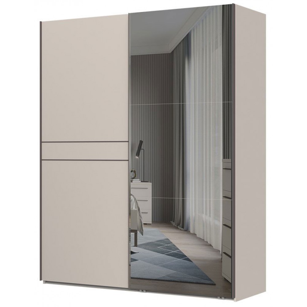 Ντουλάπα Phantom 180 συρόμενη με καθρέπτη