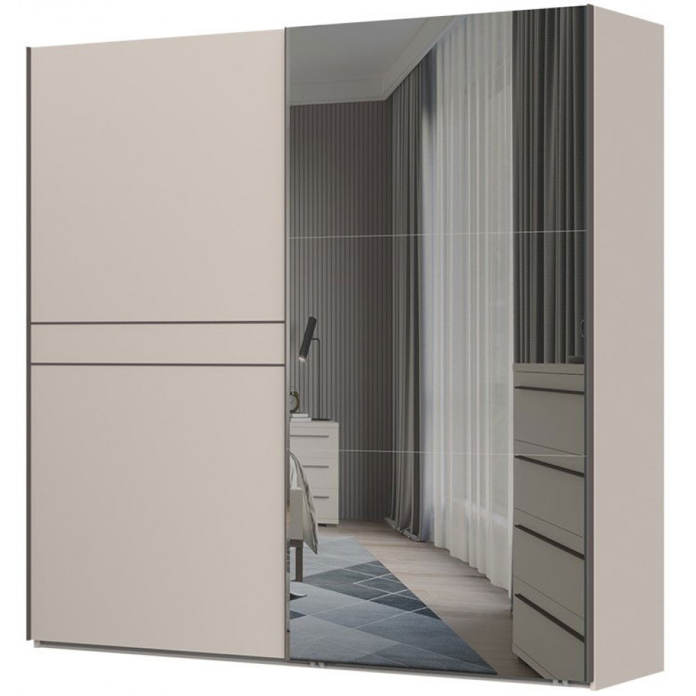 Ντουλάπα Phantom 230 συρόμενη με καθρέπτη