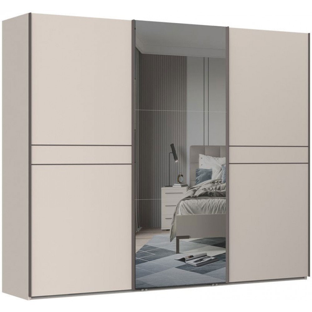 Ντουλάπα Phantom 280 συρόμενη με καθρέπτη