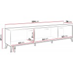 Έπιπλο τηλεόρασης Picru 3D-Leuko Gualistero