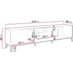 Έπιπλο τηλεόρασης Picru 2D EF plus-Leuko Gualistero