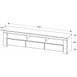 Έπιπλο τηλεόρασης Opera-Leuko