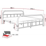 Κρεβάτι Derozi-140 x 200