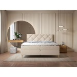 Επενδυμένο κρεβάτι Letra-Mpez-160 x 200