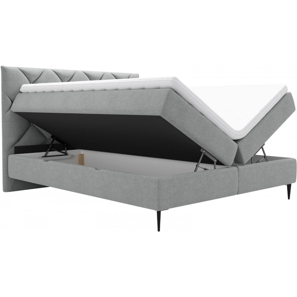 Επενδυμένο κρεβάτι Letra-Mpez-160 x 200