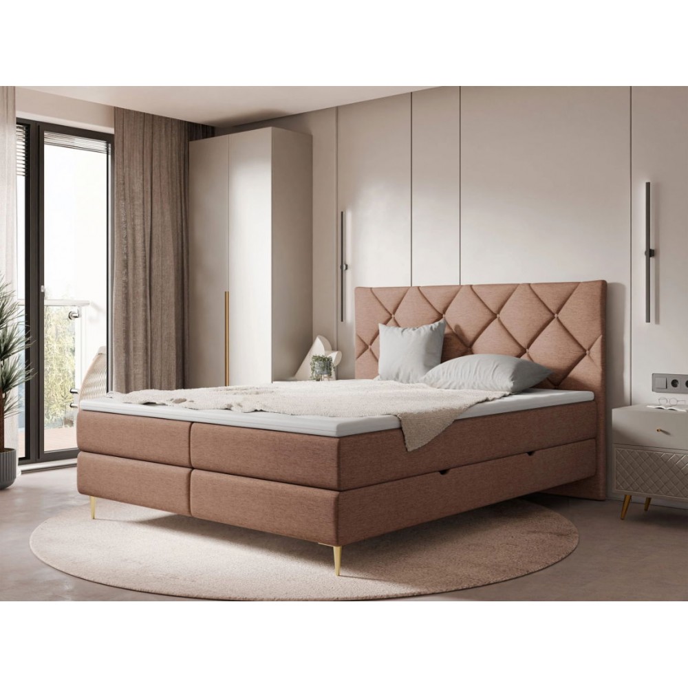 Επενδυμένο κρεβάτι Letra-Keramidi-160 x 200