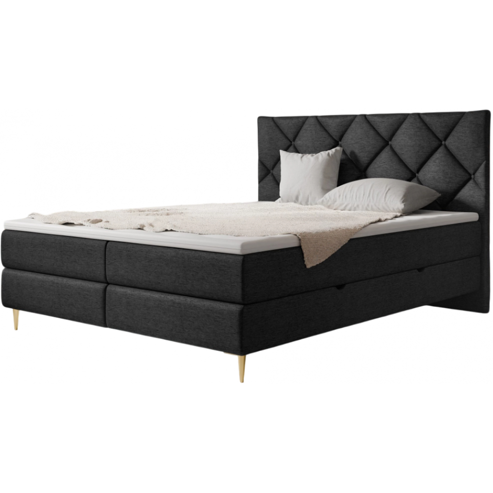 Επενδυμένο κρεβάτι Letra-Mauro-180 x 200