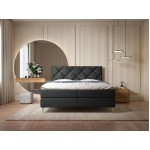 Επενδυμένο κρεβάτι Letra-Mauro-180 x 200