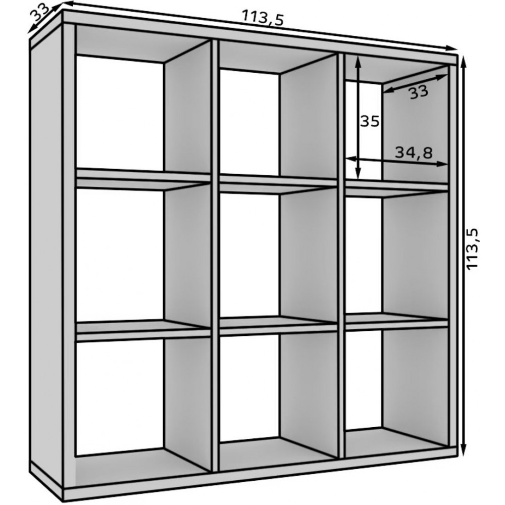 Βιβλιοθήκη Panau VI-Fusiko 113.5x33x113.5